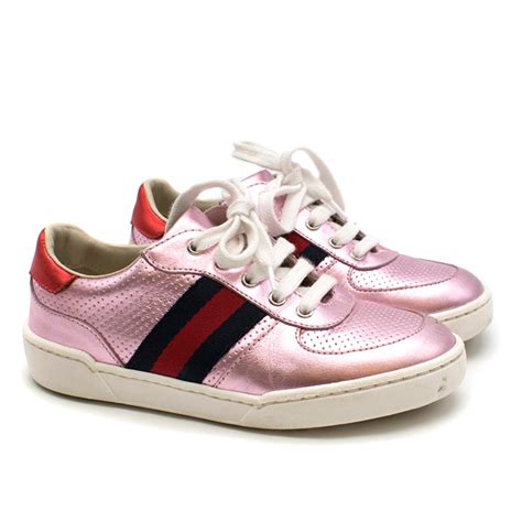 pink leather sneakers for women.